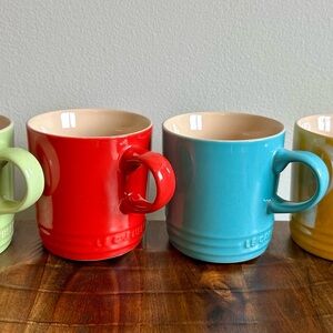 Le Creuset Vibrant Mug Collection - Red, Blue, Green, Yellow